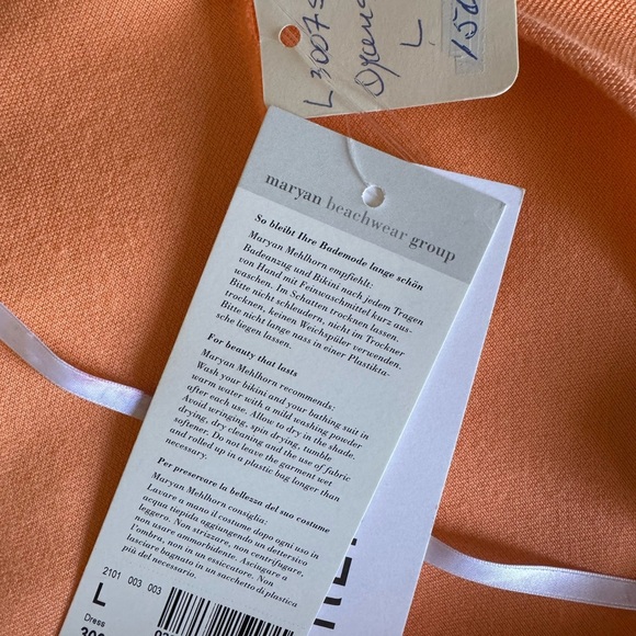 Lidea  NWTOrange Women's summer, vacation Dress. Ptp 18”very stretch. - Picture 7 of 8